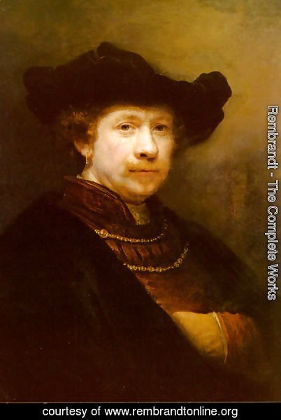 Rembrandt - Portrait Of The Artist In A Flat Cap