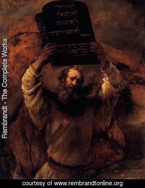 Rembrandt - Moses Smashing the Tablets of the Law