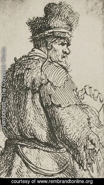Rembrandt - An Old Man Seen from Behind
