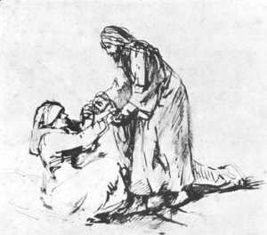 Rembrandt - Healing of Peter's Mother in law