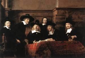 Rembrandt - Sampling Officials of the Drapers' Guild 1662
