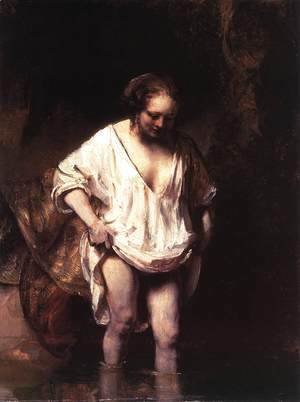 Rembrandt - Hendrickje Bathing in a River 1654