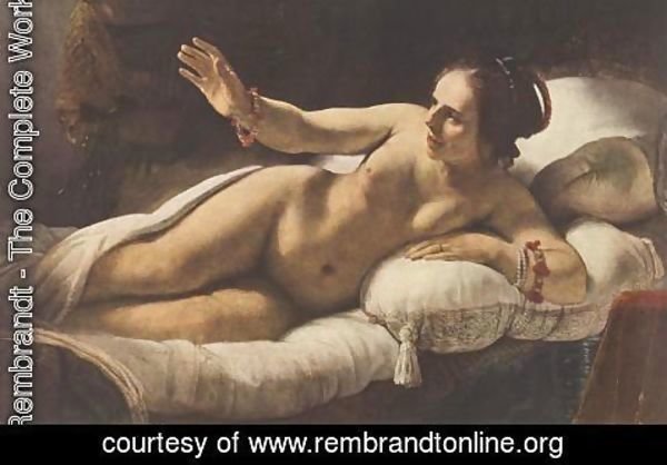Rembrandt - Danae (detail-3) 1636-47