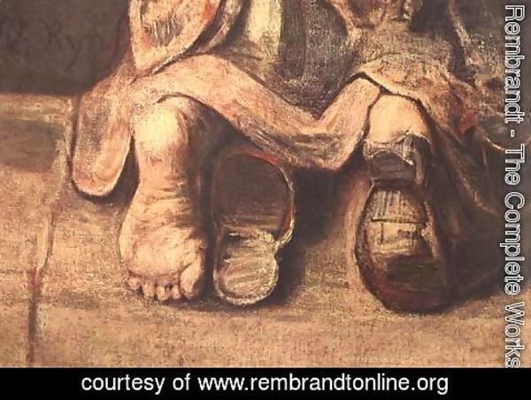 Rembrandt - The Return of the Prodigal Son (detail -4) c. 1669