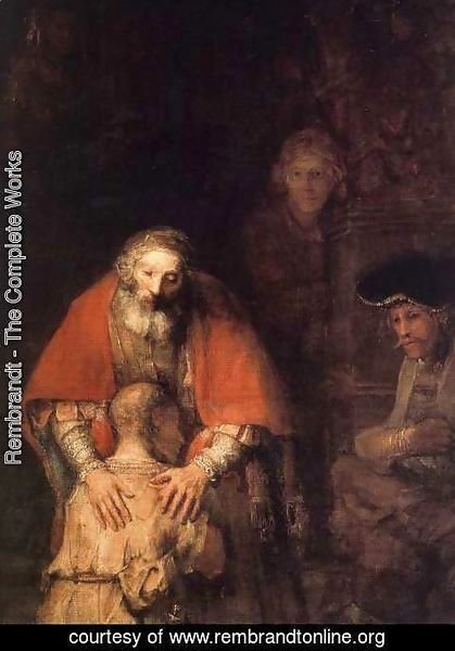 Rembrandt - The Return of the Prodigal Son (detail -5) c. 1669