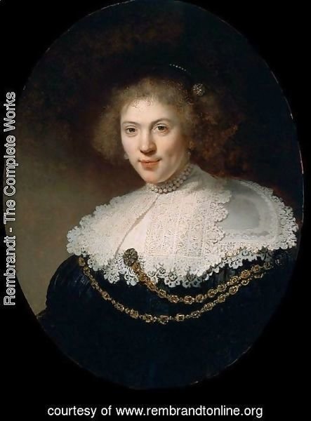 Rembrandt - Woman Wearing a Gold Chain  1634
