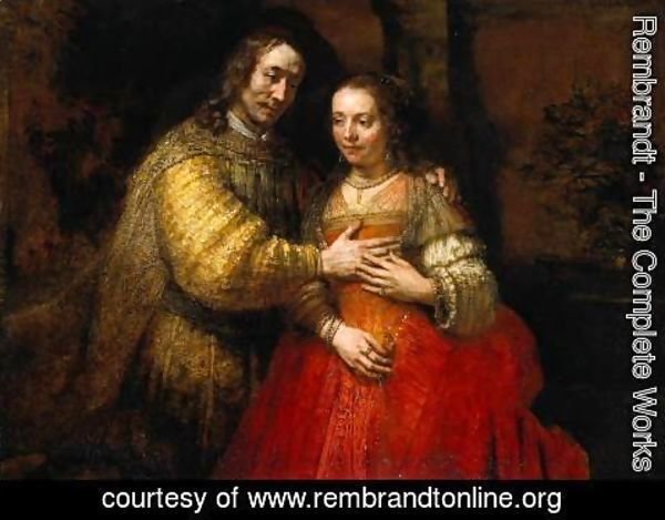 Rembrandt - Portrait of Two Figures from the Old Testament, known as 'The Jewish Bride'