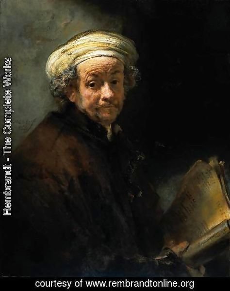 Rembrandt - Self Portrait as the Apostle St Paul