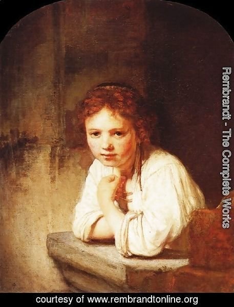 Rembrandt - A Girl at a Window