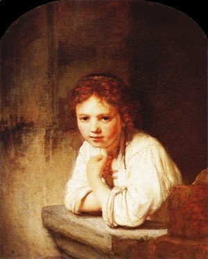 Rembrandt - A Girl at a Window
