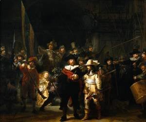 Rembrandt - The Company of Frans Banning Cocq and Willem van Ruytenburch, known as the 'Night Watch'