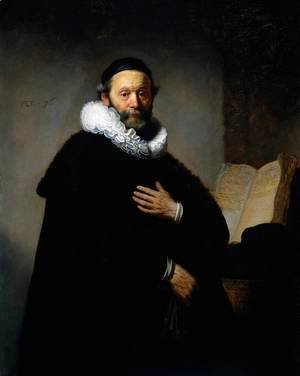 Rembrandt - Portrait of Johannes Wtenbogaert (1557-1644), Remonstrant Minister