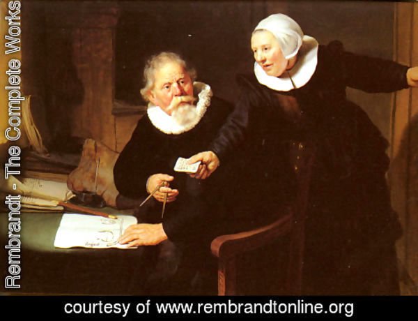 Rembrandt - Jan Rijcksen and his Wife, Griet Jans ('The Shipbuilder and his Wife')