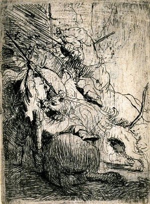 Rembrandt - The Small Lion Hunt