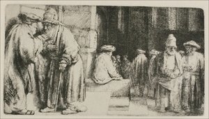 Rembrandt - Jews in the Synagogue