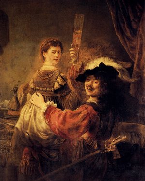 Rembrandt - Self-portrait With Saskia (or The Prodigal Son With A Whore)