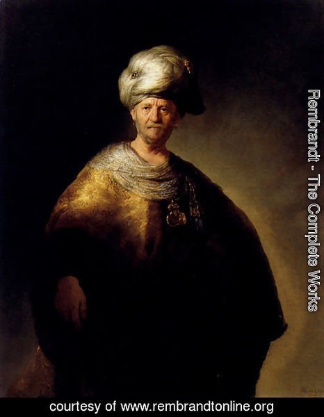 Rembrandt - Man In Oriental Dress