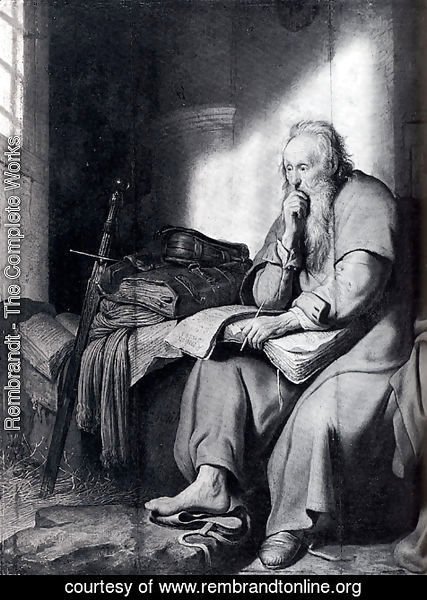 Rembrandt - St. Paul In Prison