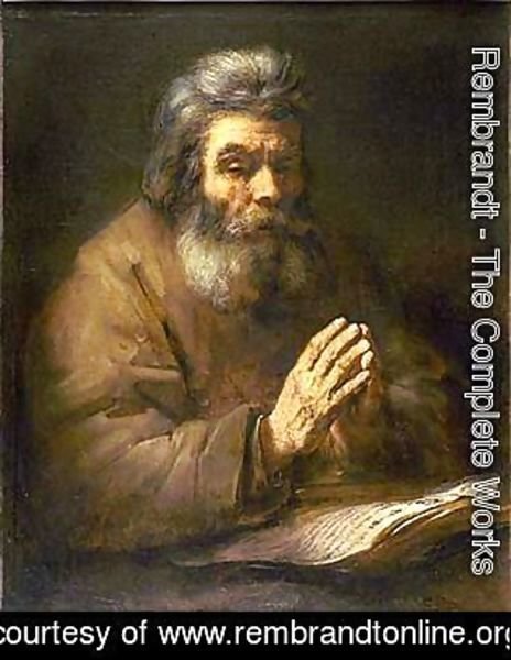 Rembrandt - Old Man Praying