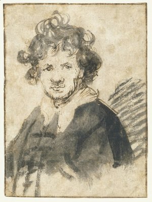 Rembrandt - Self Portrait, ~1629