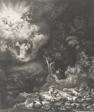 Rembrandt - The Angel Appearing To The Shepherds