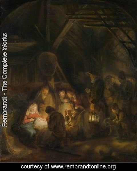 Rembrandt - Adoration of the Shepherds 1