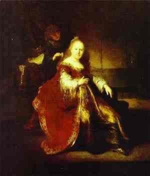 Rembrandt - Esther Preparing to Intercede with Assuerus