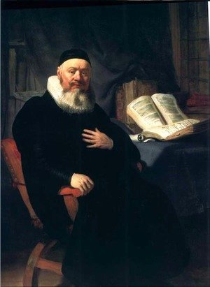 Rembrandt - Le Predicateur Johannes Elison,boston 1634