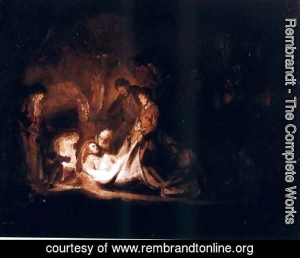 Rembrandt - Mise Au Tombeau,glasgow 1635