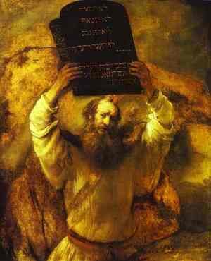 Rembrandt - Moses Smashing the Tables of the Law