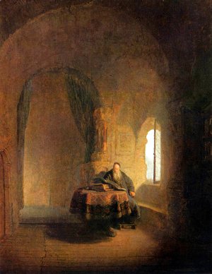 Rembrandt - Philosopher Reading