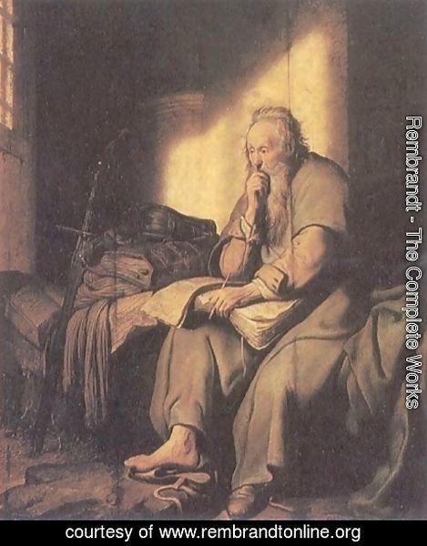 Rembrandt - St. Paul in Prison 2