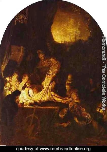 Rembrandt - The Entombment