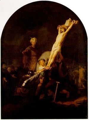 Rembrandt - The raising of the cross [c. 1633]