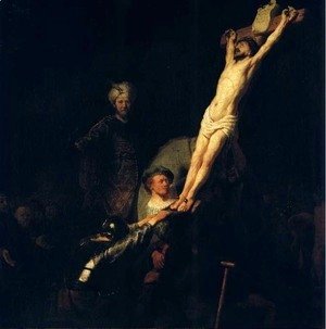 Rembrandt - The raising of the cross,munich 1633