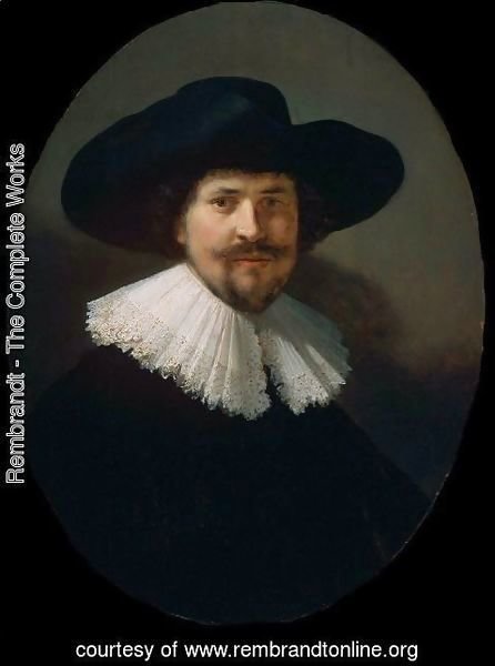 Rembrandt - Portrait of a Man in a Black Hat
