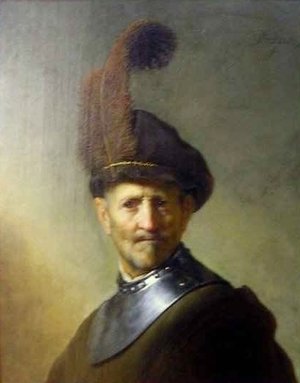 An Old Man in Military Costume