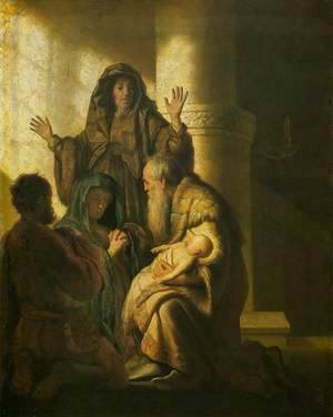 Rembrandt - Simeon and Anna Recognize the Lord in Jesus