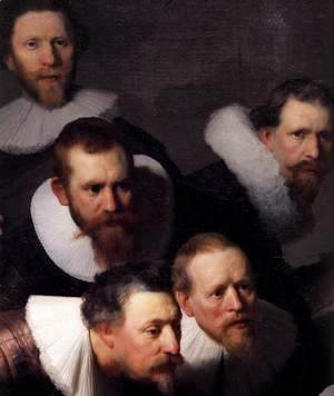 Rembrandt - The Anatomy Lecture of Dr. Nicolaes Tulp (detail)