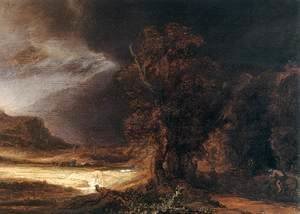Rembrandt - Landscape with the Good Samaritan