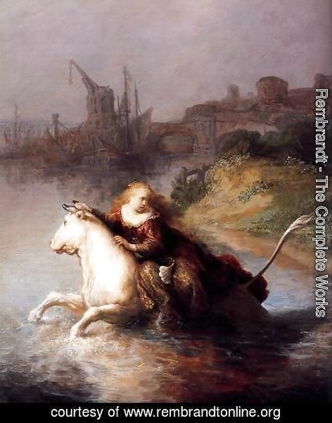 Rembrandt - The Abduction of Europa (detail)