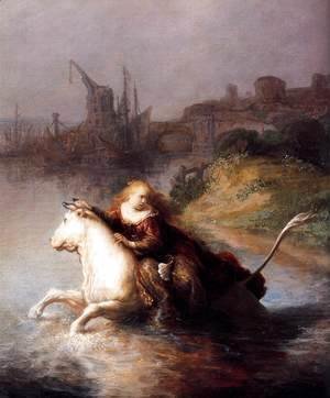 Rembrandt - The Abduction of Europa (detail)