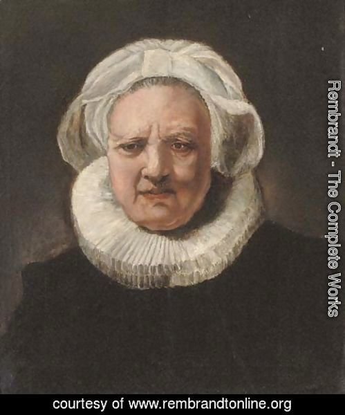 Rembrandt - Portrait of an old woman, aged 83