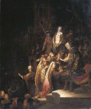 Rembrandt - Christ before Pontius Pilate