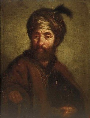 Rembrandt - A man, half-length, in oriental dress