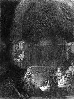 Rembrandt - The Entombment 2