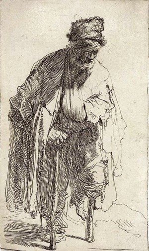 A Beggar with a wooden Leg