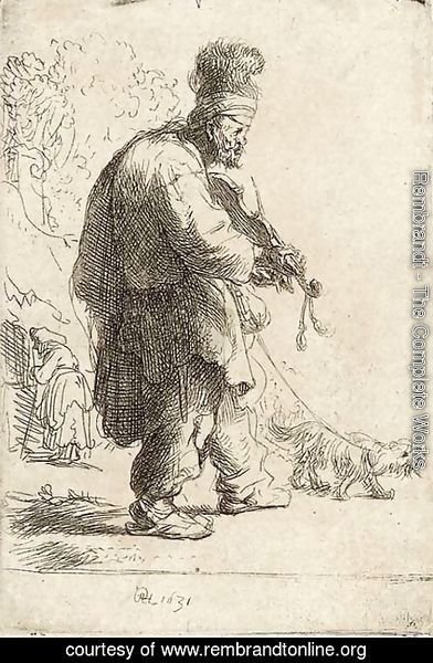 Rembrandt - A blind Fiddler