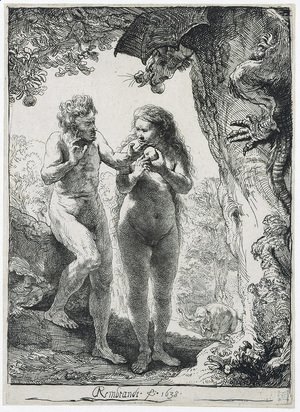 Rembrandt - Adam and Eve