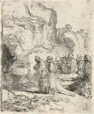 Rembrandt - Christ carried to the Tomb